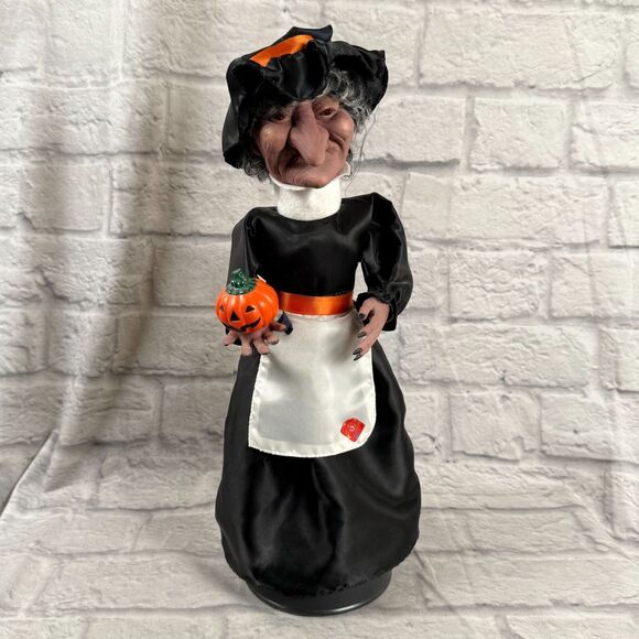 Vintage Telco Motionette Light-Up Halloween Music Witch Working Animatronic - Picture 1 of 11